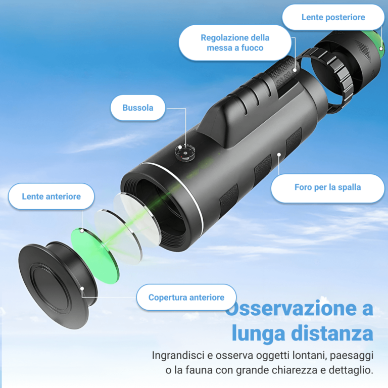 ZOMXIS® TELESCOPIO MONOCOLARE CON ZOOM AD ALTA POTENZA - immagine 2
