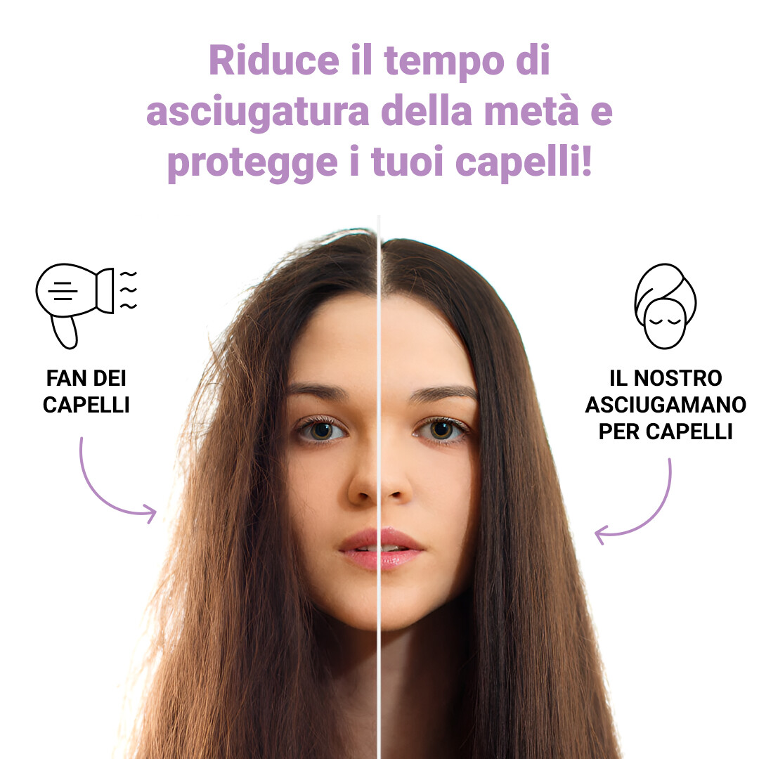 HAIRGLOW® – Asciugamano Per Capelli a Rapida Asciugatura (1+1 GRATIS) - immagine 2