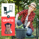 Inginocchiatoio e sgabello multi-funzione + Cintura per strumenti da giardinaggio GRATIS