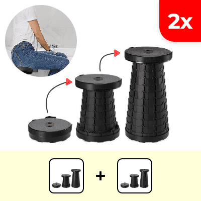 2x Sedia Estensibile Pieghevole