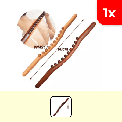 1x Stick massaggio linfatico di legno