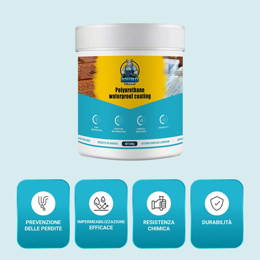 RHINOFIX Wateraegis – Sigillante impermeabilizzante trasparente per qualsiasi superficie (formati diversi) - immagine 5