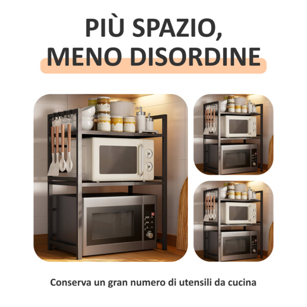 MicroRack™ Ripiano Espandibile per Forno a Microonde - immagine 2