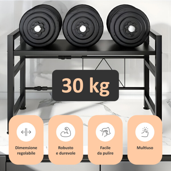 MicroRack™ Ripiano Espandibile per Forno a Microonde - immagine 4