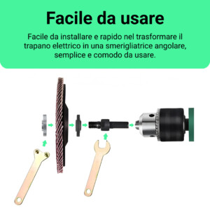 Alternative view of DrillGrinda™ Adattatore per Smerigliatrice Angolare per Trapano Elettrico