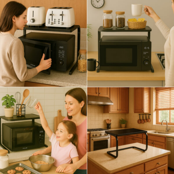 ELEVATE-KITCHEN™ - Supporto in metallo per microonde ed elettrodomestici - immagine 2