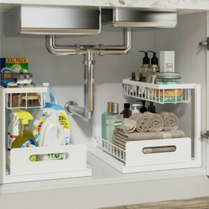 OrganizeEase™ - Soluzione di Stoccaggio Sotto-Lavello