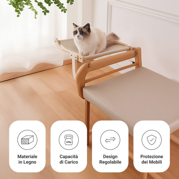 Letto per gatti da comodino KittyNap™ - immagine 4