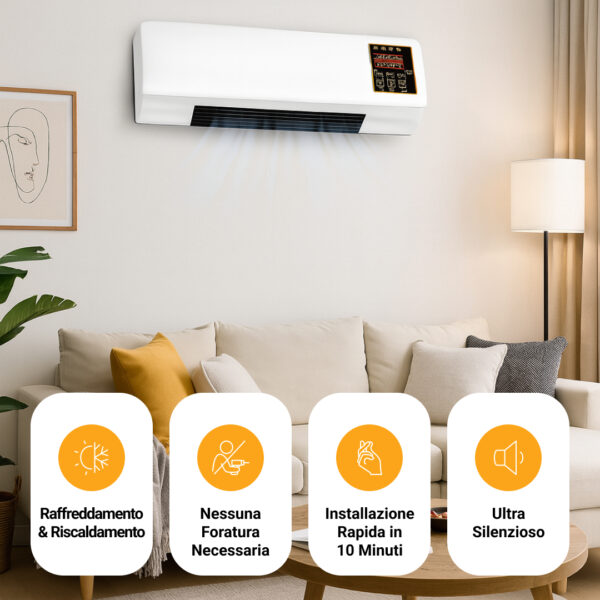 Enchantia – ventilatore di raffreddamento e riscaldamento installabile senza forare - immagine 5