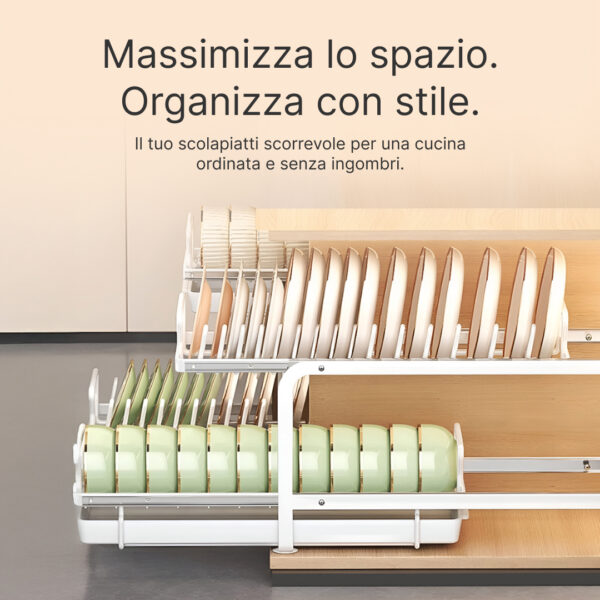SlideDry™ – Scolapiatti Scorrevole Estraibile - immagine 2