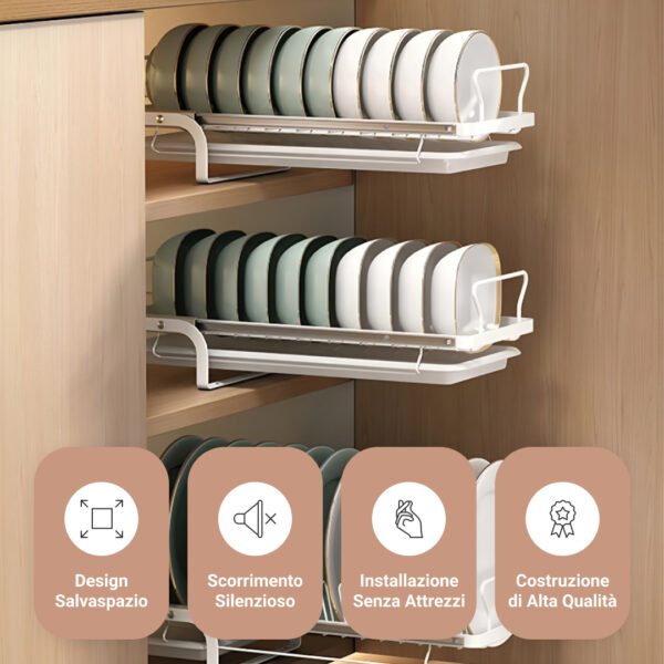SlideDry™ – Scolapiatti Scorrevole Estraibile - immagine 4