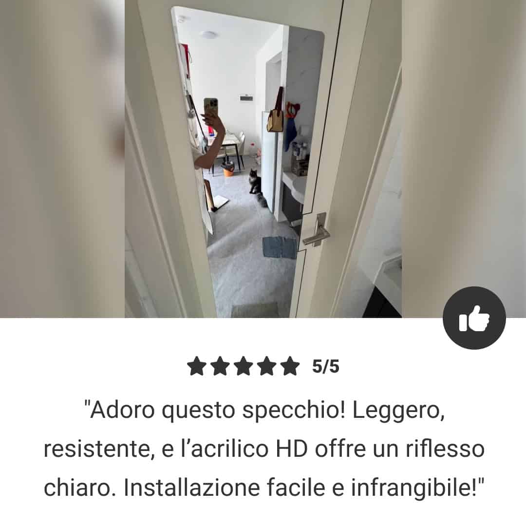 MirrorFlex™ specchio acrilico flessibile autoadesivo 120 x 40 cm - immagine 7